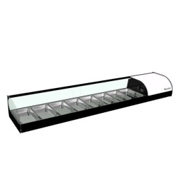Vitrina Enfriatapas 8 Bandejas IRON Negra