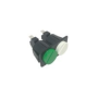 Pulsador Doble BLANCO/VERDE 230V 16A 28x54mm