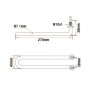 Resistencia Cuba 1000W 230V L-270mm