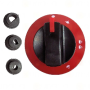 Mando Grifo Gas Cocina Ø75mm Eje Ø6/8/10mm