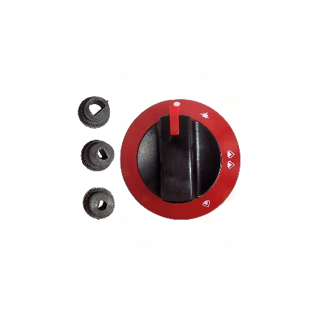 Mando Grifo Gas Cocina Ø75mm Eje Ø6/8/10mm