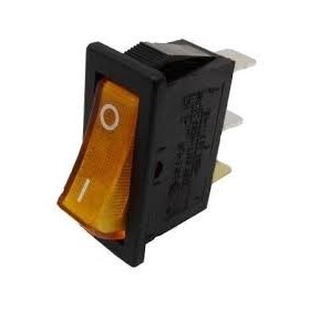 Interruptor Ámbar 30x11mm 230V Unipolar