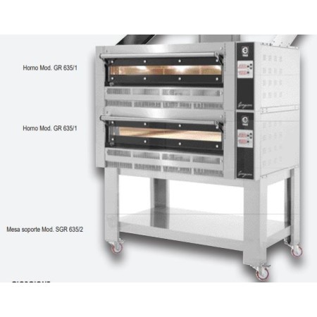 HORNO PIZZA GAS MOD. GR 635 L/1 CUPPONE