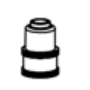 Caperuza aclarado metálica / Metal rinse cap
