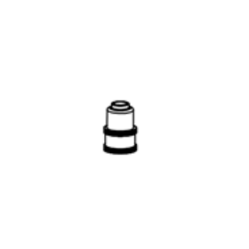 Caperuza aclarado metálica / Metal rinse cap