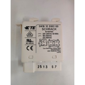 Relé 230V 50/60Hz 16A 2NO