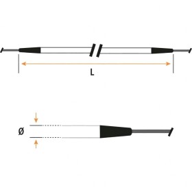 Resistencia Flexible Inox 350W 230V L1000mm