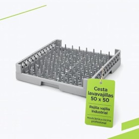 Cesta lavavajillas 50x50 para bandejas