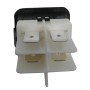 Pulsador Ámbar 25x25mm 230V 16A Tecla Redonda