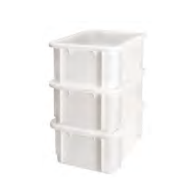 Cubeta apilable hondas 39,5x29,5x16,5 12L (1ud) Fervik