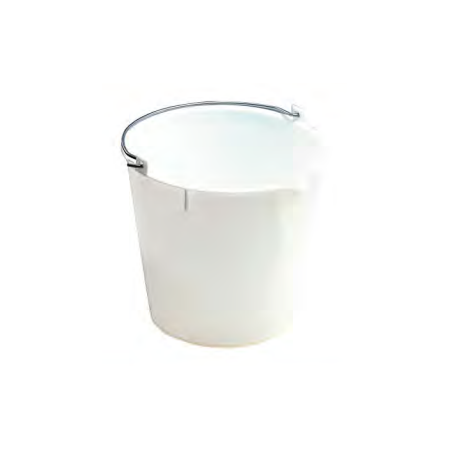 Cubo alimentación graduado con vertedor y asa 30x27,5 13L (1ud) Fervik