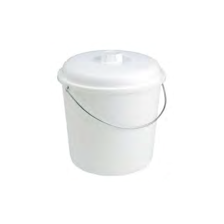 Cubo alimentación graduado con asa y tapa 33x29/35 17L (1ud) Fervik