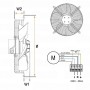Ventilador HRB/4-350 Apn 230V 50/60Hz Imp
