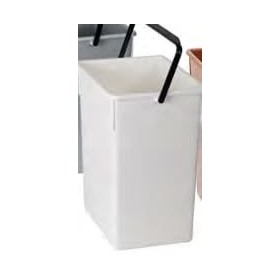 Cubeta reciclar Blanca 15L con asa 20x28x34 (1ud) Fervik