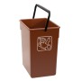 Cubeta reciclar marrón 26L con asa 28,5x31,5x38 (1ud) Fervik