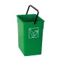Cubeta reciclar verde 26L con asa 28,5x31,5x38 (1ud) Fervik