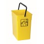 Cubeta reciclar amarillo 26L con asa 28,5x31,5x38 (1ud) Fervik