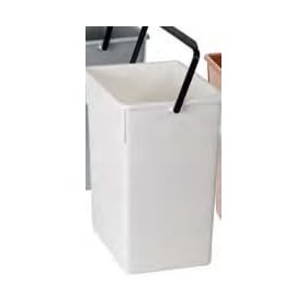Cubeta reciclar blanca 26L con asa 28,5x31,5x38 (1ud) Fervik
