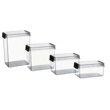 Bote cocina rectangular OSLO cierre hermetico 17x11x21,5 (1ud) Fervik