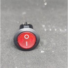 Interruptor Rojo Ø20mm 230V Bipolar 10A