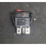 Interruptor Rojo Ø20mm 230V Bipolar 10A