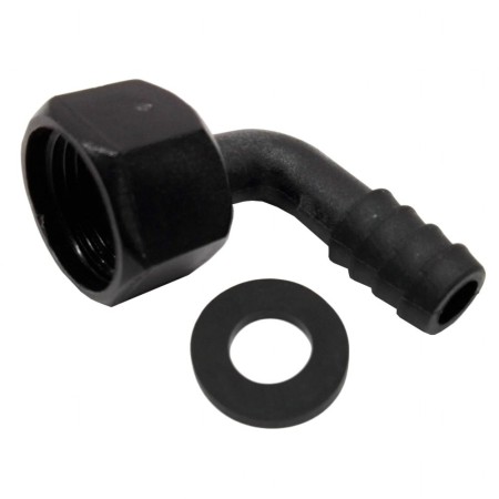 Racor Codo Plástico 1/2"H Ø12mm