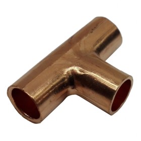 T Cobre 1/4"x1/4"x1/4" Hembra