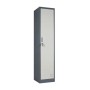 Taquilla Modular Metálica Gris/Blanca Con Cerradura 1850x380x450mm
