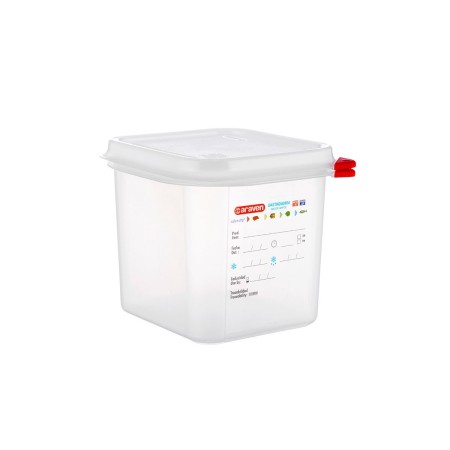 CONTENEDOR PLASTICO 2,6 L. HERMETICO GN 1/6