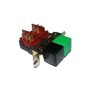 Interruptor Doble VERDE-NEGRO B-303F