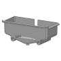 Bandeja exprimido gris