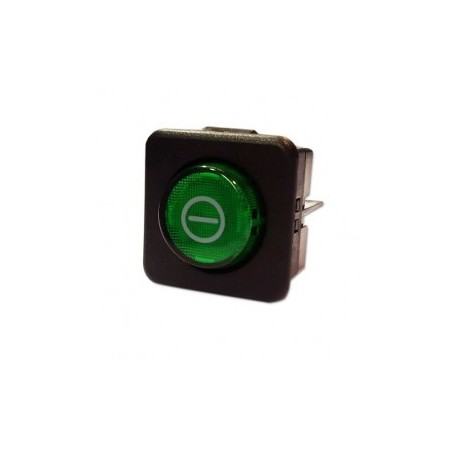 Interruptor Verde 25x25mm 230V Bipolar