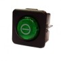 Interruptor Verde 25x25mm 230V Bipolar