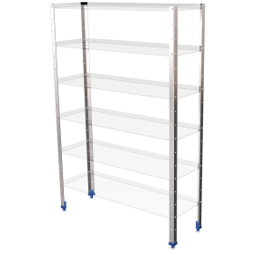 Soporte de estanteria de 40x40x2050 mm. con contera
