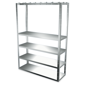 Kit de una pletina para estanteria 1200x400 mm.