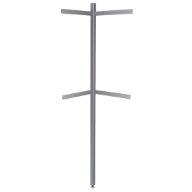 Columna perforada p/pletina esquina 40x40x2000 mm.