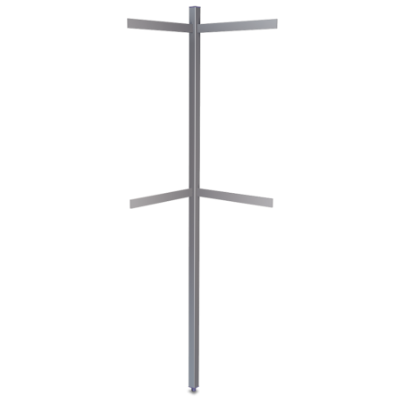 Columna perforada p/pletina esquina 40x40x2000 mm.