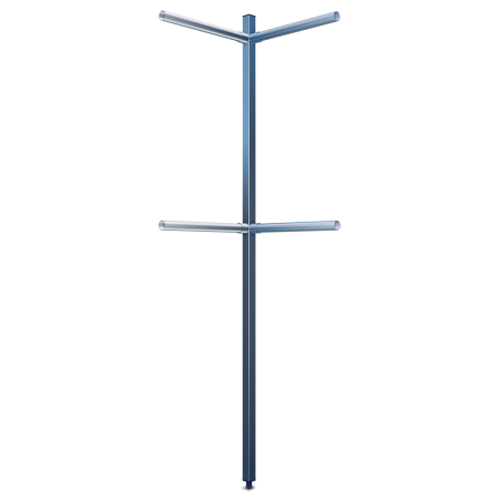 Columna para tubo esquina 40x40x2000 mm.