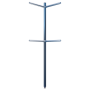 Columna para tubo esquina 40x40x2000 mm.
