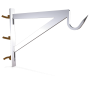 Gancho cartela fijo y giratorio modelo recibir de 495x40x630 mm.