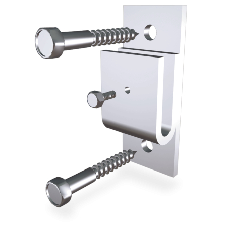 Soporte central 100x40x15 mm.