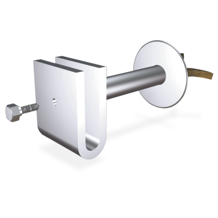 Soporte recto para recibir 180x50x40 mm.