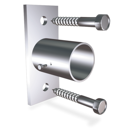 Soporte lateral para tubo 100x40x45x38 mm.