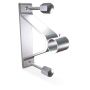 Soporte puente c/trasera para tubo 200x149x38 mm.
