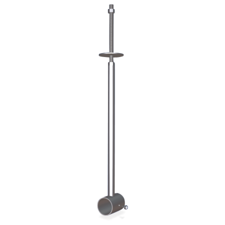 Tirante de techo para tubo con varilla 700x30 mm.