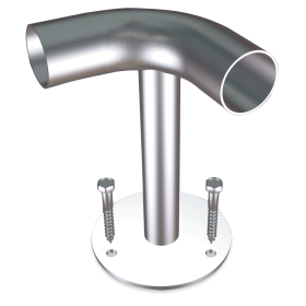 Soporte de suelo en escuadra 300x38 mm.