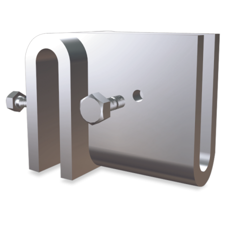 U en forma de T 50x40x50 mm.