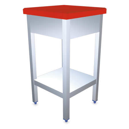 Tajo lastrado fibr roja c/entrep 450x450x900 mm.