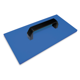 Paleta aplastahielo en fibra azul 300x150x55 mm.
