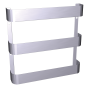 Especiero mural inox 3 niveles 353x61,5x342 mm.